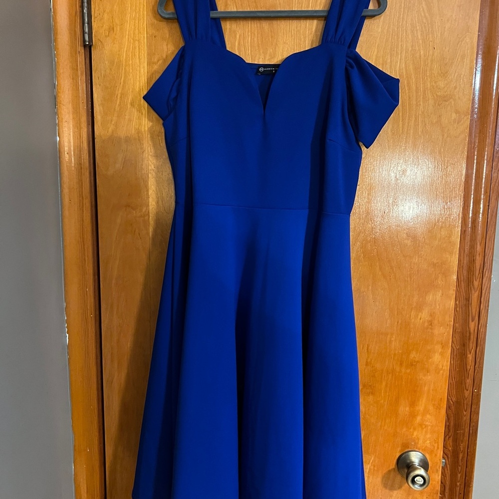 Fashion to Figure Royal Blue Mini Dress